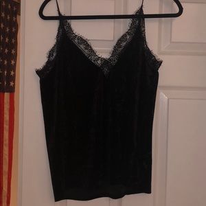 Black lace tank top